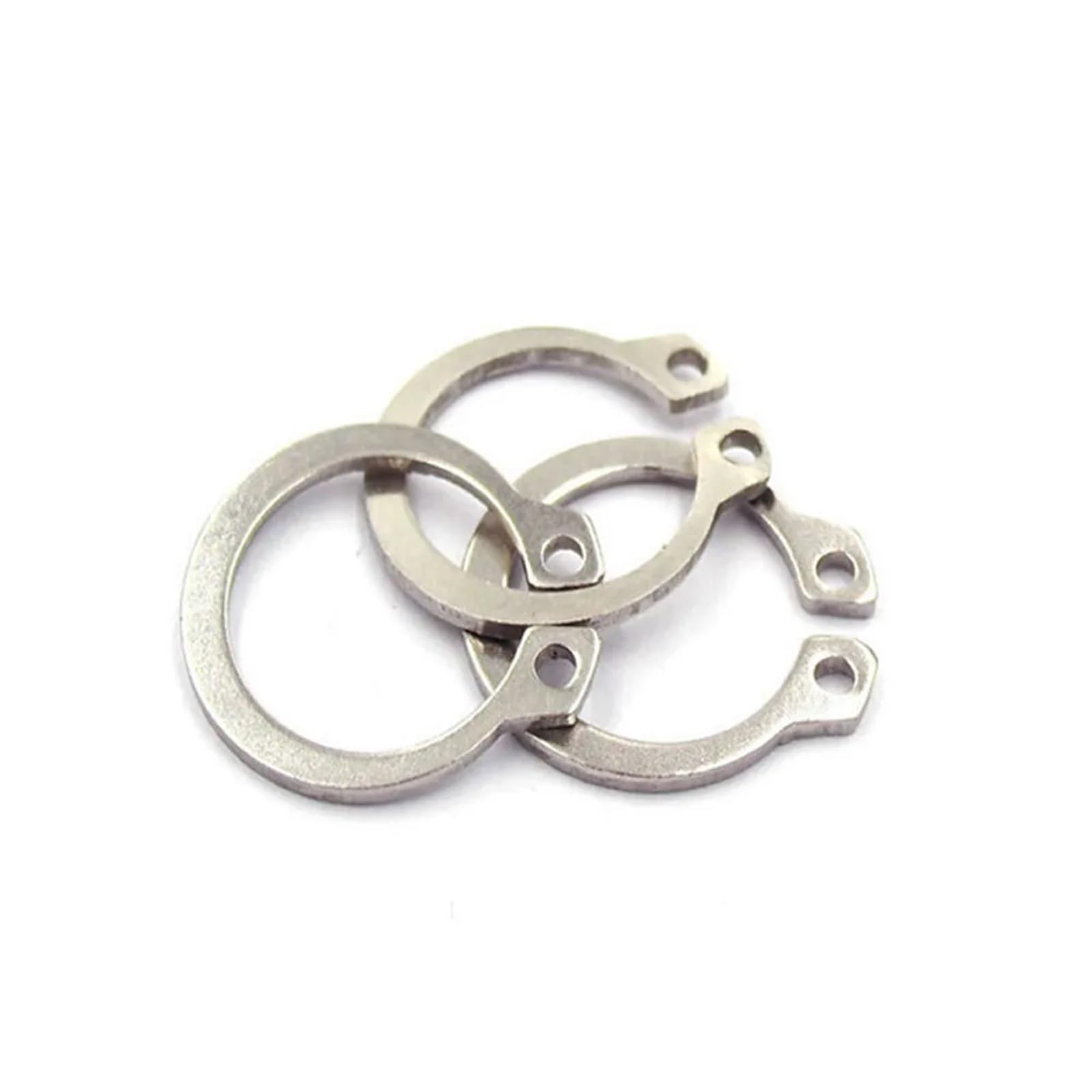 Circlips externos Anillos de retención a presión, Circlip arandela 304 Plata Paquete M6-M30 | M21 20PCS