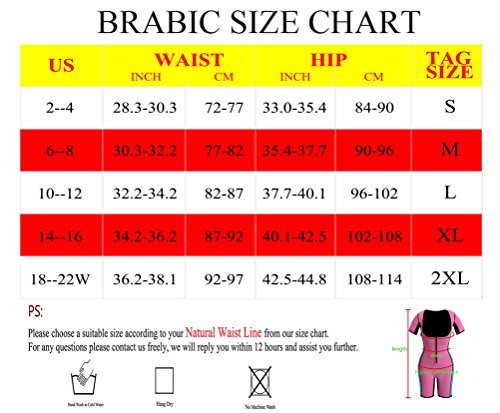 Brabic Women’s Full Body Shaper Sport Sweat Neoprene Suit,Waist Trainer Bodysuit For Weight Loss (2Xl, Black Neoprene Suit Women) #TOP5