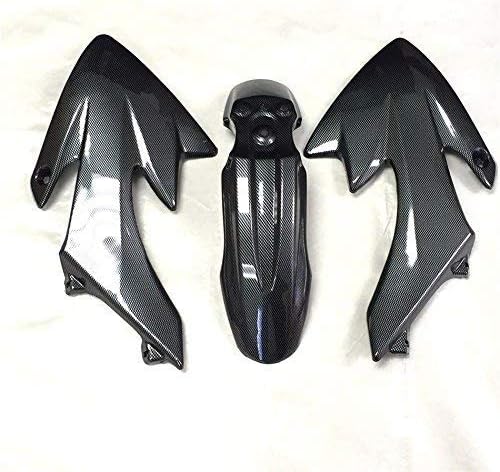 Miniatura 5 de XKH - Kit de guardabarros de plástico de fibra de carbono, kit de carenado de trabajo corporal compatible con CRF XR XR50 CRF50 Clone 125CC Pit Dirt