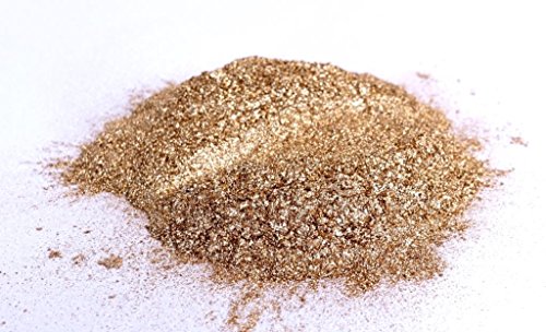 Feines Messingpulver, 40µm, plättchenförmig, Metallic Pigment, Metallpulver - stabilisiert, BLEICHGOLD, ab 100g (1,0kg) Cover