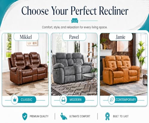 Image of Torque Pawel Leatherette Recliner Sofa 1 Seater-Beige | Single Sofa Recliner for Relaxing at Home | 1 Seater Manual Recliner Chair for Office Living Room- 1 Year Warranty