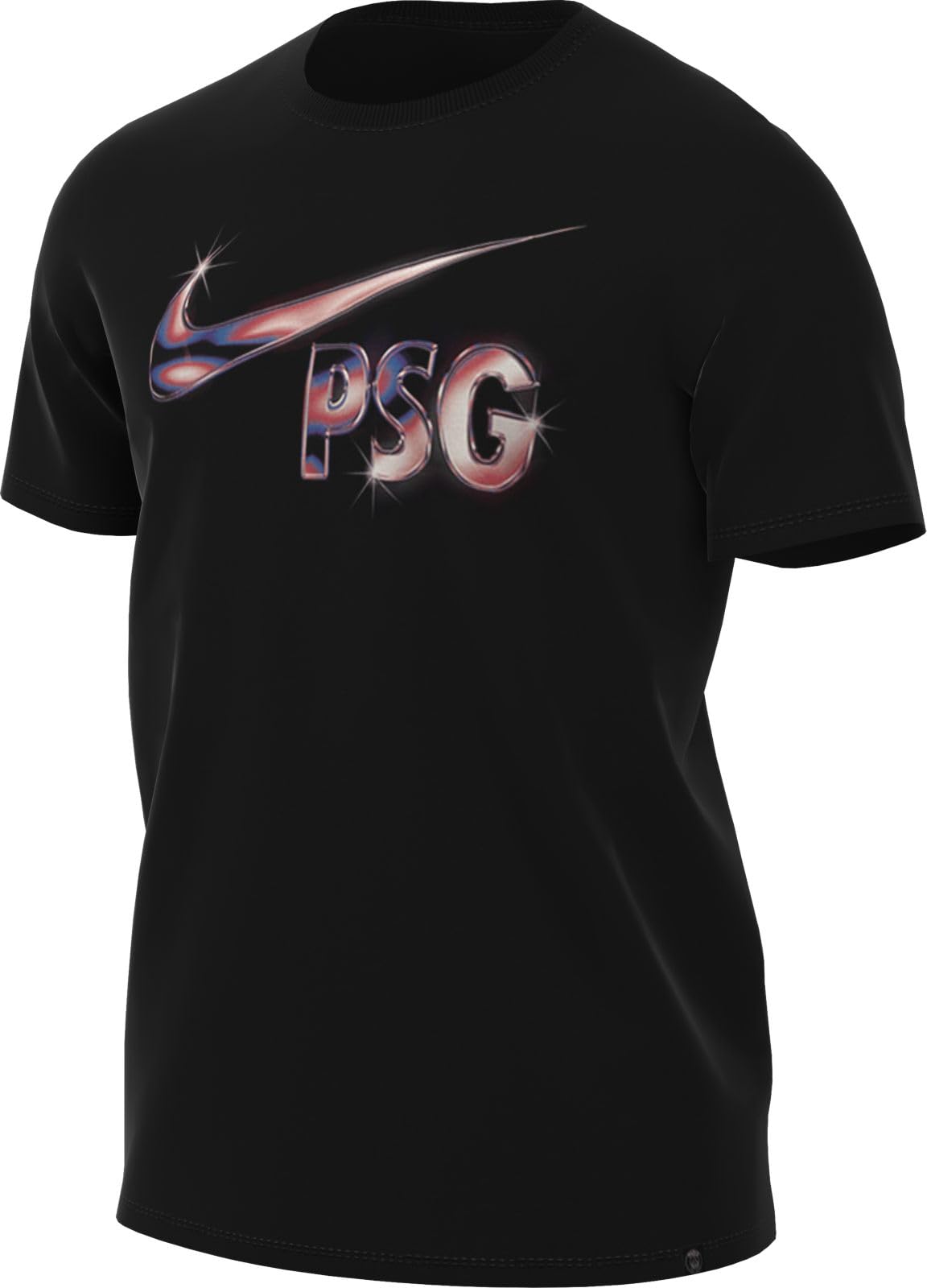 Nike Paris Saint-​Germain Swoosh - Maglietta da Calcio da Uomo, Colore Nero, HJ3772-​010, XS