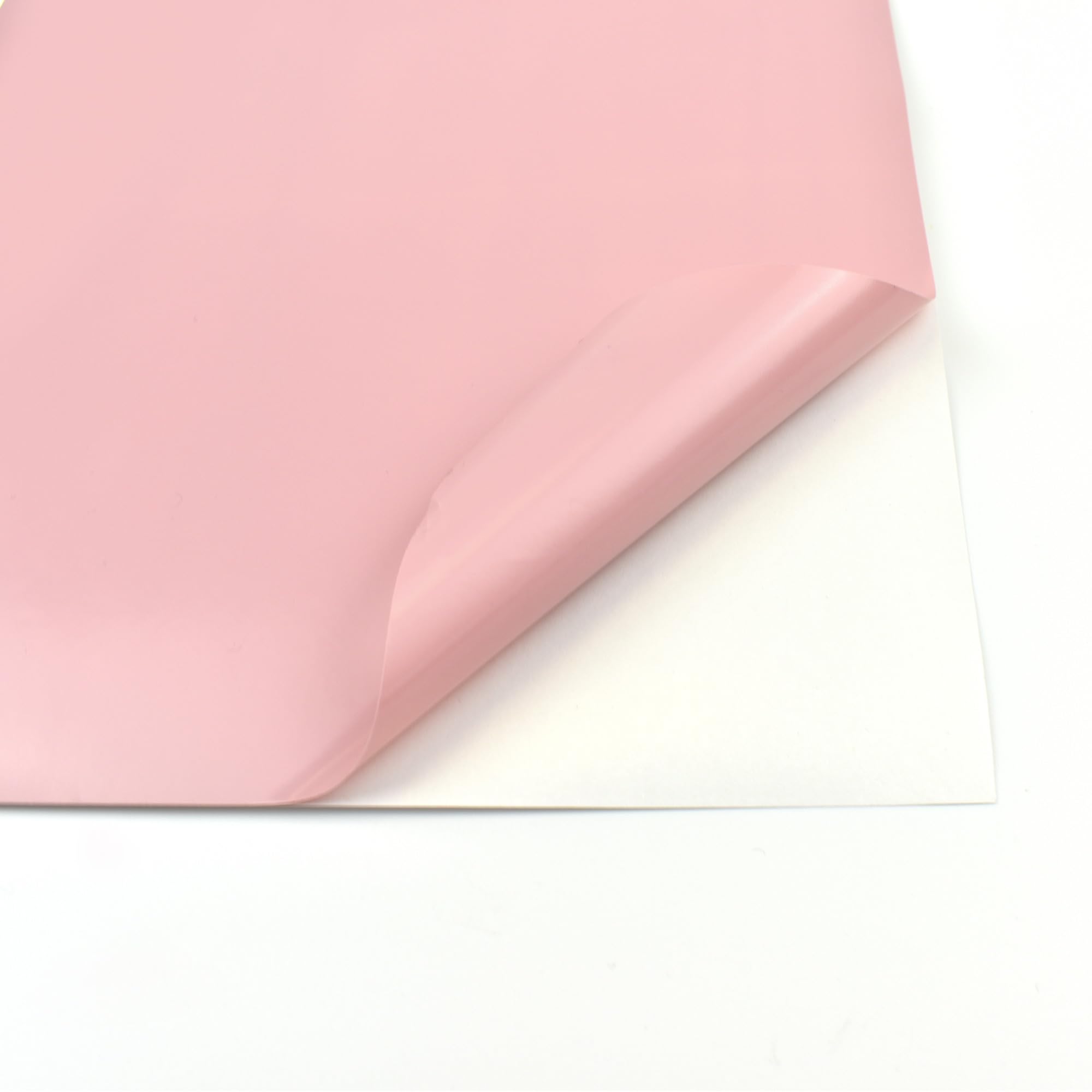 Evg Pink (Semi-Glossy) Evergreen Goods 30 Sheets A4 Colour Self Adhesive Waterproof Matte/Glossy Craft Vinyl (Sticky Backed Plastic) For Die Cutting Machines (Pink (Semi-Glossy))