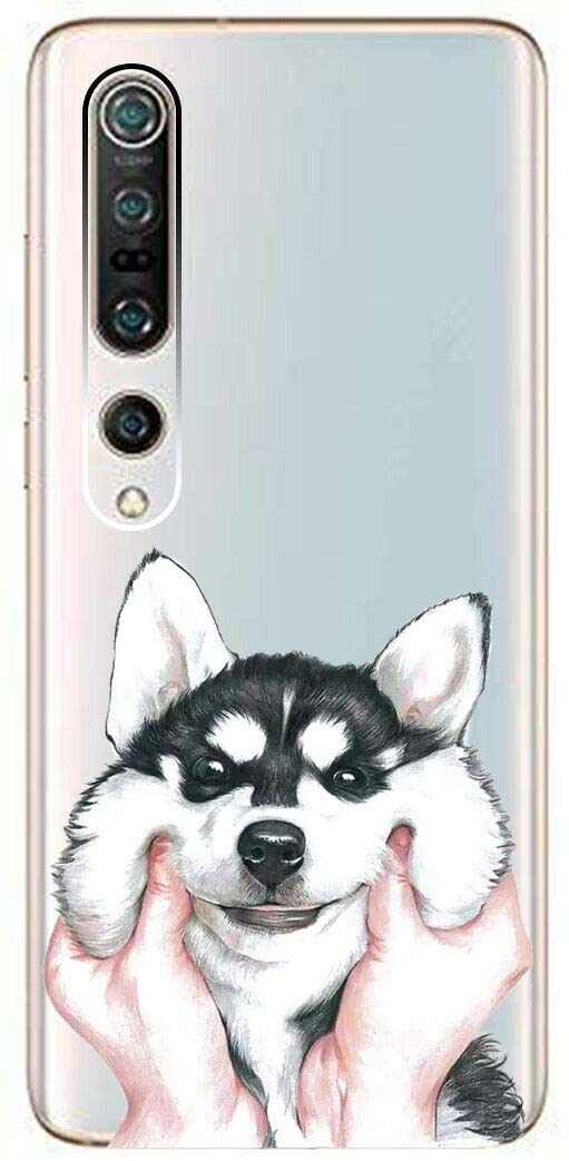 Mixroom - Cover Custodia Case In TPU Silicone Morbida Sfondo Trasparente Per Xiaomi Redmi Note 10 / 10S Fantasia Cane Carlino T303