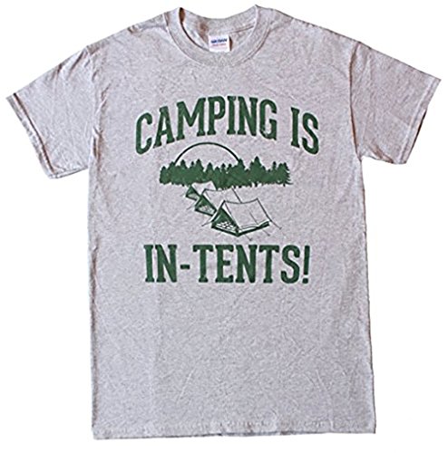 Camping is in Tents - Funny Intense - Mens Cotton T-Shirt, 2XL, Sport