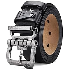 Silver Buckle+black Belt