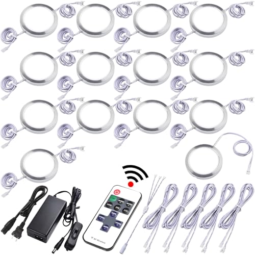 Lvyinyin Under Cabinet Lighting Kit, Curio Display Case Lighting, Dimmable Wireless RF Remote...