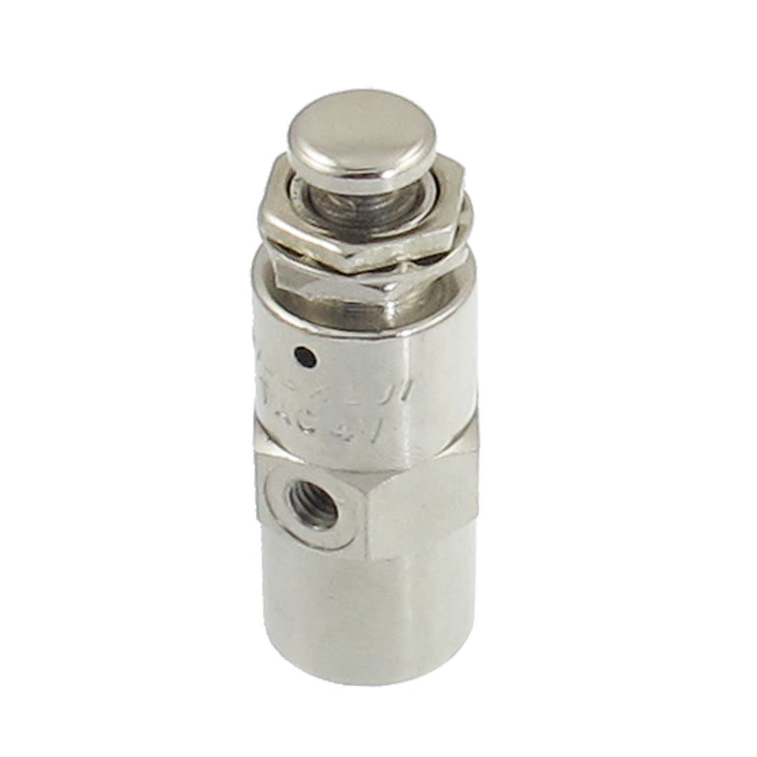 Vanne pneumatique 4.5mm bouton plat mécanique pour circuit d'air comprimé 5 voies