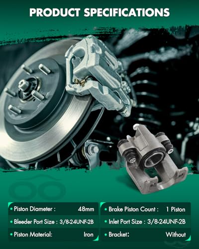 Image of SCITOO 184604 Rear Right Disc Brake Caliper Assembly Without Bracket For Ford For Explorer /For Explorer Sport /For Ranger,For Mercury For Mountaineer