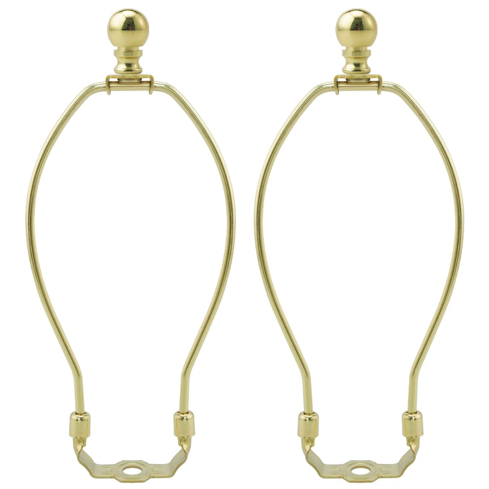 Gold 10 inch Lamp Shade Harp Holder, 2 Set Adapter for Floor Table