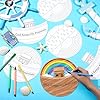 Dispowreath 24 Sets Color Your Own God Keeps His Promises Wheel, Make 24 Noah's Ark Bible Craft Religious Activity Kit Christian Crafts for Home Supplies #5