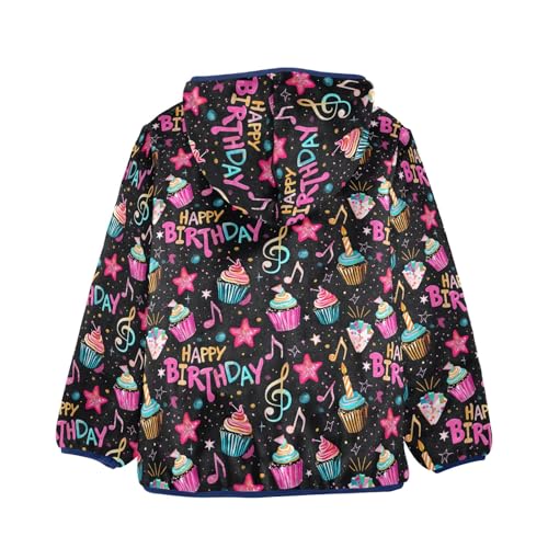 CHIFIGNO Cute Cats Leaves Toddler Boy Hoodies Fleece Lined Sweatshirt Jacket Toddler Fall Jacket with Hooded 3-10Y2