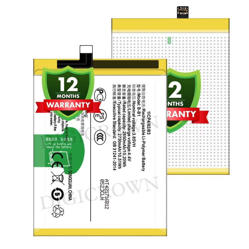 Image of Original B-B1 Battery Compatible for Vivo Y55L (Vivo 1603) - (2730mAh) - 1 Year Warranty DF7
