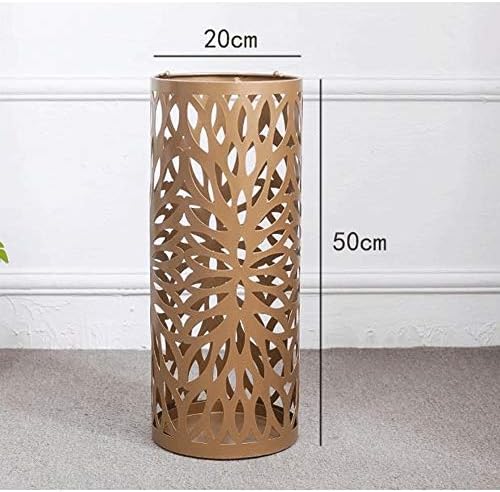 Metal Umbrella Holder, Umbrella Stand with Water Tray and Hooks, Round Umbrella Stand Rack, Free Standing Umbrella Holder, for Canes Walking(Black)