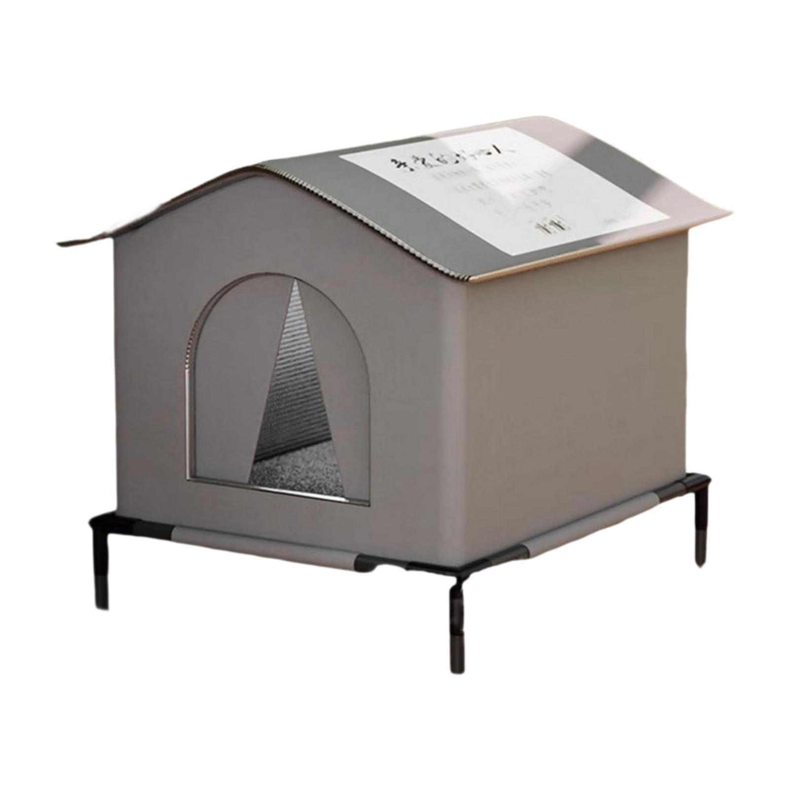 Niche pour chat isolée extérieure cabane étanche résistante aux intempéries