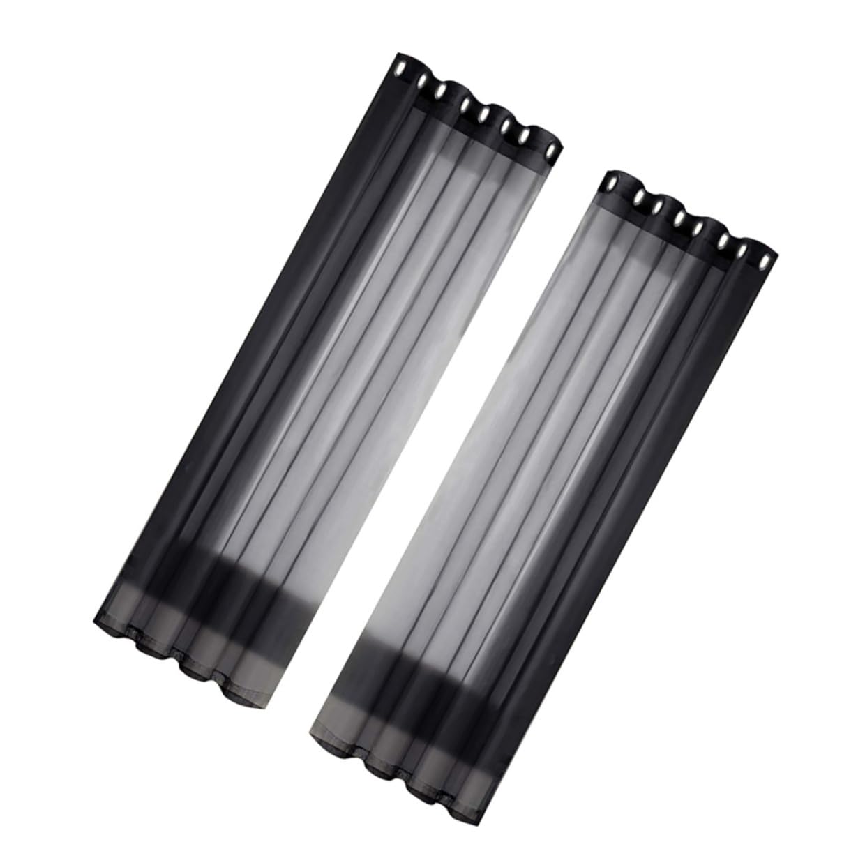Rideaux pour patio et chambre d'enfants imperméables noirs occultants lot de 2 élégants