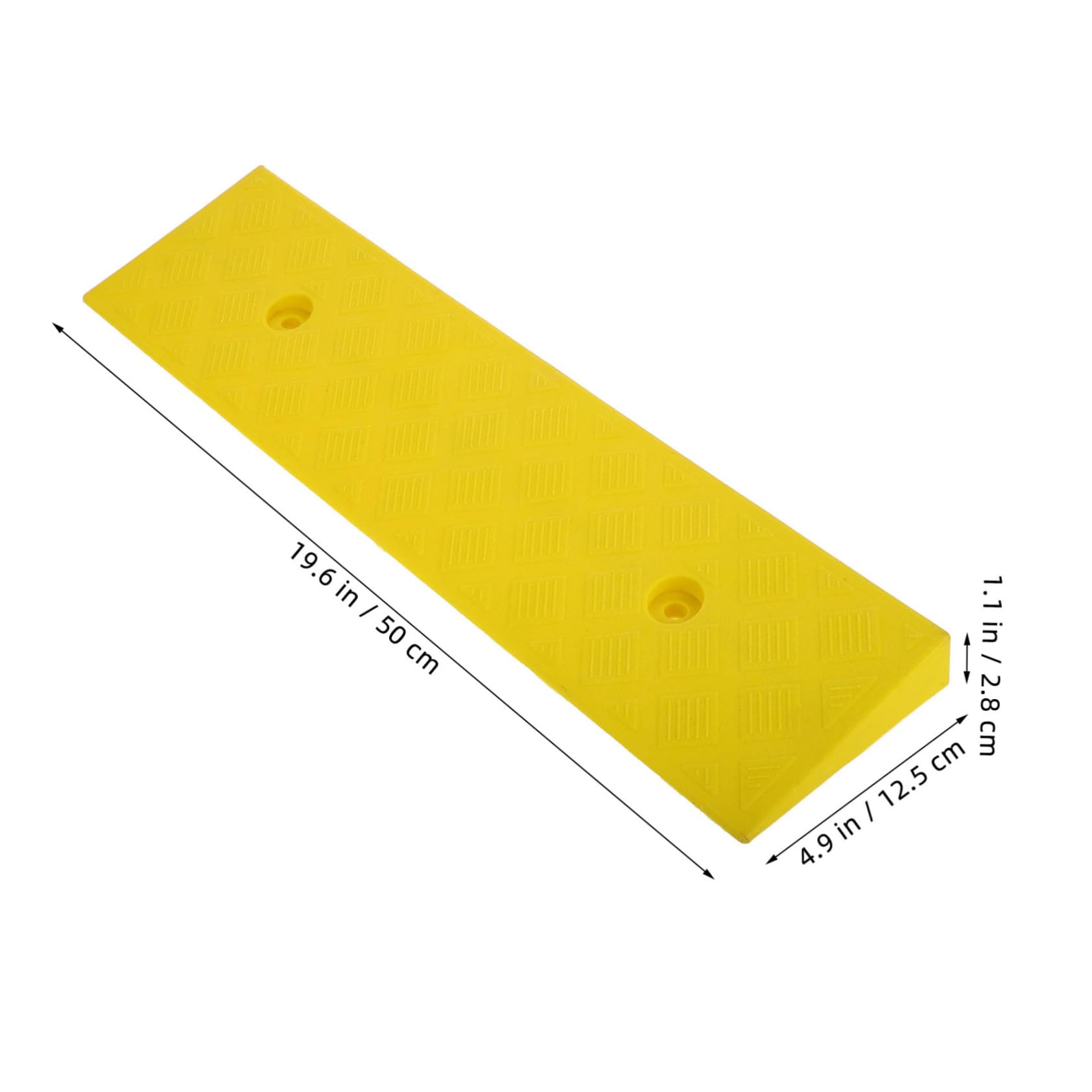 Ciieeo Effortless Climbing Car Vehicle Curbsides Ramp Plastic Threshold Pad for Loading Docks Garage Scooter Bike Wheelchair