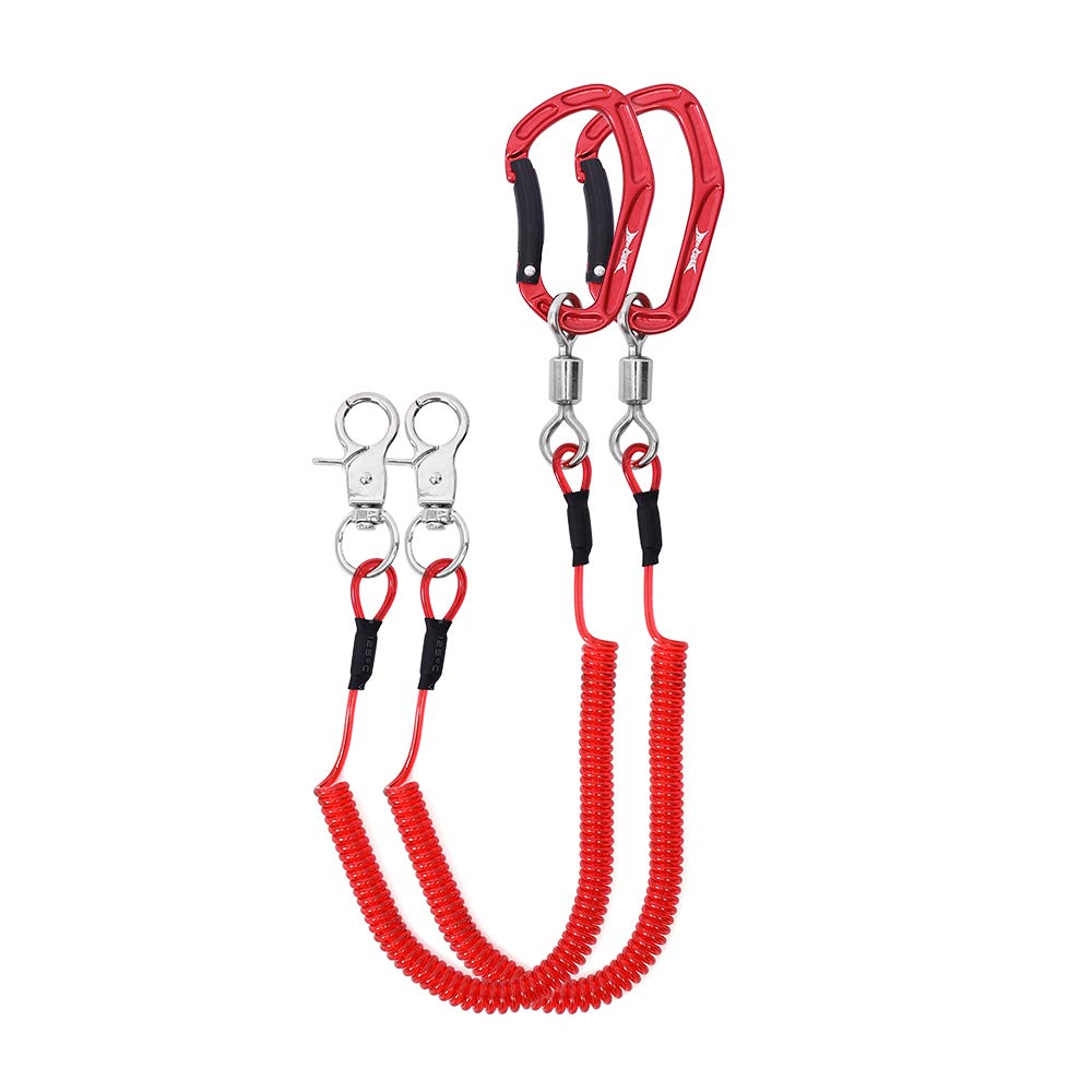 HERCULES Heavy Duty Fishing Lanyard, Coiled Lanyard for Fishing, Rods, Pliers, Boating, Paddles, Kayak — image 1