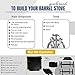 Double Barrel Stove Kit – Perfect For 30 to 55 Gal Drum Wood Stove Kit - Heavy Duty Steel Barrel Camp Stove Kit w/Stove Door - DIY Oil Barrel Stove Kit Heat for Winters in Workshop, Cabin, Garage