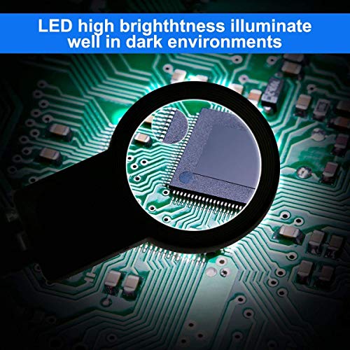 Estação de solda de amplificador de mão de ajuda, terceira mão de luz LED, 10 LEDs 3X/4.5X/25X supor