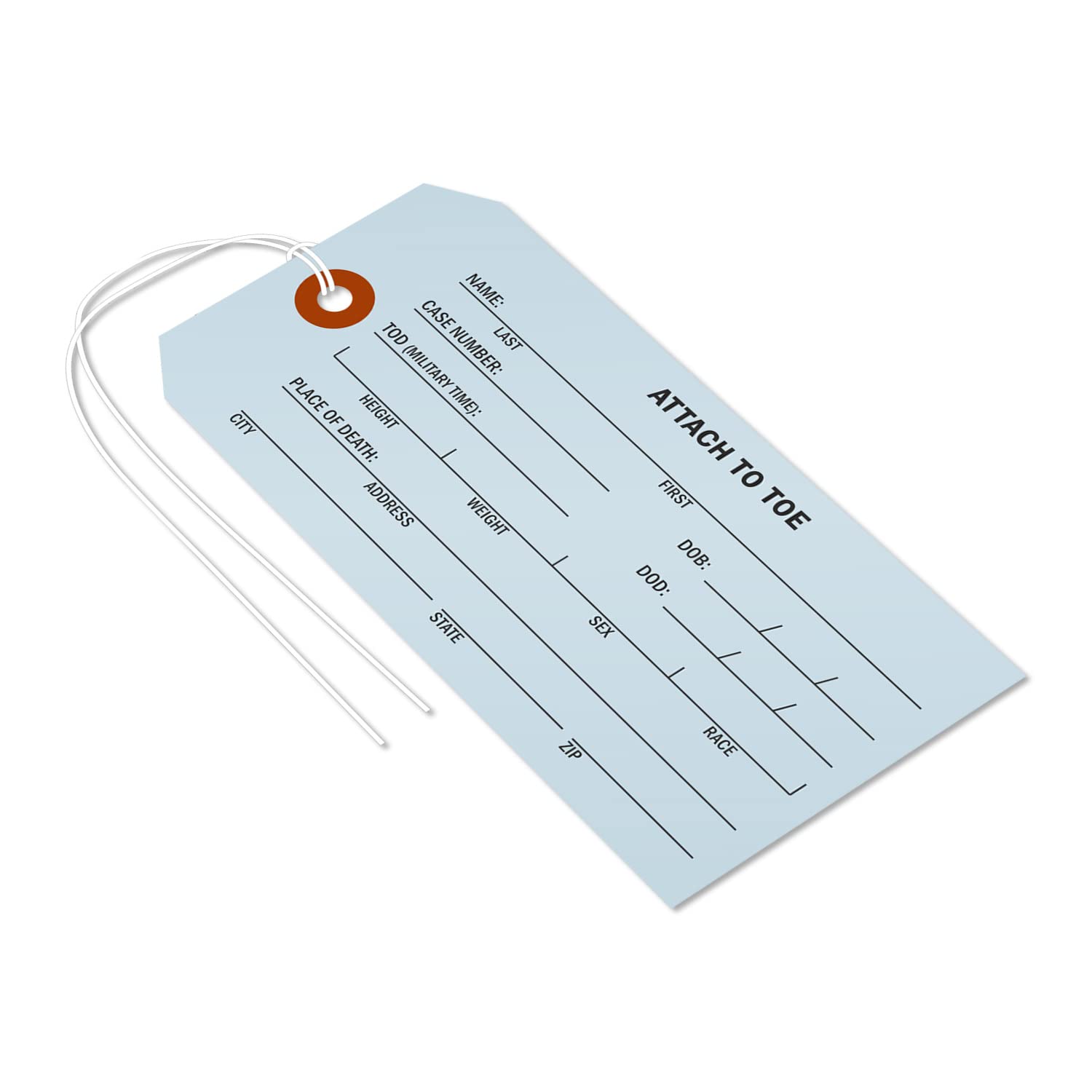 Amazon | SmartSign つま先識別タグ 検死官と葬儀用 5.25インチ x 2.65