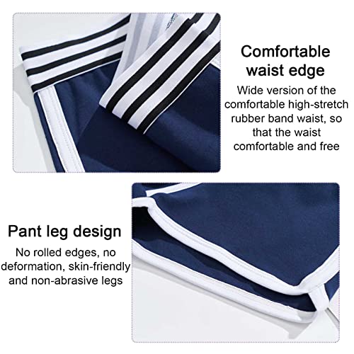 Safety Certification Cotton Breathable Boxer Briefs Trunks Soft Stretch Wide Waistband Underwear for Men, Youth 5 Pack(Color:Black,Size:L/Large)4