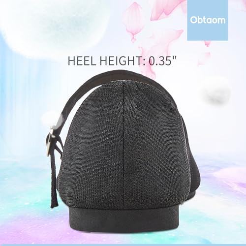 Obtaom Mary Jane Flat Shoes Round Toe Ballet Flats for Women Dressy Fabric Business Flats Comfortable Classic Strap Flats for Office4