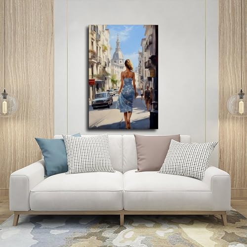 Toile de voyage touristique romantique de femmes italiennes, l'élégance de l'Europe - 5
