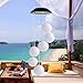 Alitamei Solar Wind Chime Color Wind Chime Solar Powered Wind Mobile Waterproof Outdoor Decor Romantic Wind Bell Light for Patio Garden Home