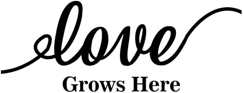 Love Grows Here - Calcomanías de arte para pared, diseño bíblico de las Escrituras de Fe, removible, para refrigerador, cuarto de bebé, baño,