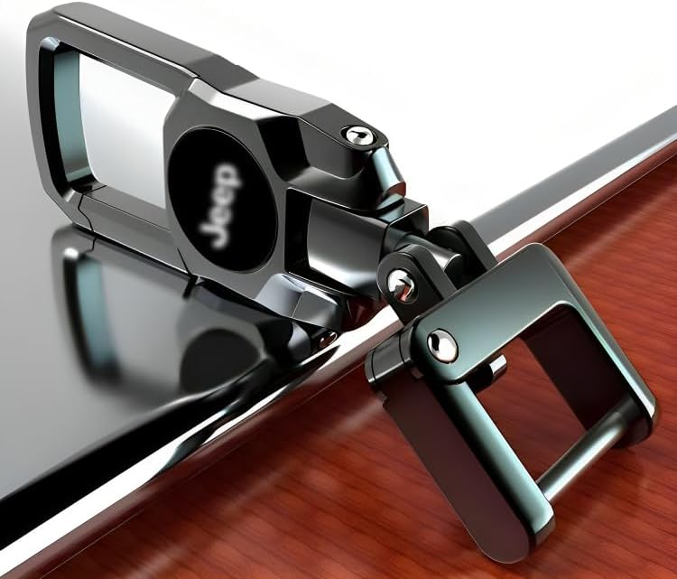 Greenworld™ Premum Dual Side Logo Keychain Compatible with Brangler/Meridian/CJ/Compass/Avanger/Commender