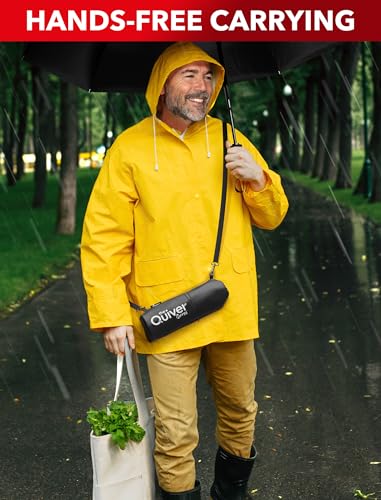 Image of Repel Windproof Travel Umbrella - Compact & Withstands Winds up to 100MPH, Strongest Premium Auto Folding Umbrella for Rain and Sun - Durable, Light & Portable for Women & Men, Fits Backpacks & Cars