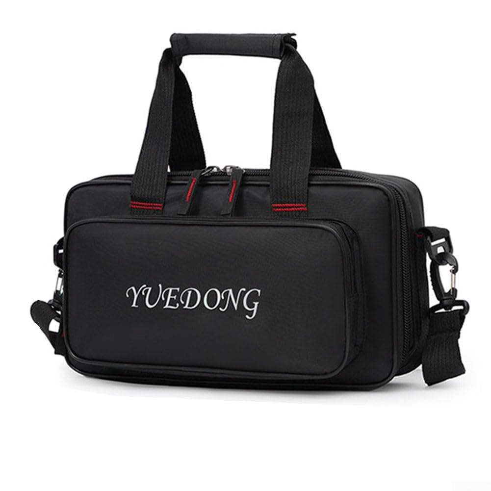 Bolsas para Pedales de Guitarra Tela Oxford Bolsa de Pedal Multiefectos Portátil Ligera para Guitarras Efecto Pedalera Funda de Transporte con Protección Interior Acolchada (40×27×10cm)