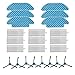 Home Appliance Filter Kit Ersatzfilter Seitenbürste Mopp Tuch Fit für Cecotec Conga 4090 Staubsauger Roboter Kehrmaschine für Conga 4090 Nachfüllungen Kleine Hausgeräte-Teile ( Color : Blue White )