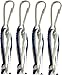 Holy Land Market Pants/Jeans Tzitzits (Set of Four) White with Royal Blue Thread - Tassels with Hanging Hooks (with Longer Blue Messiah Thread)