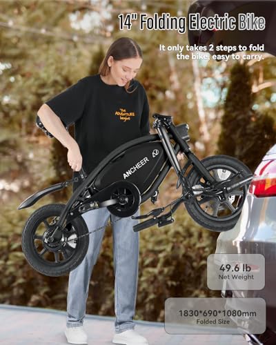 ANCHEER 350W Compact Foldable Ebike