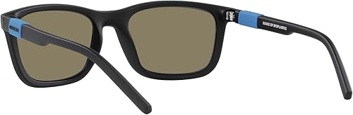 Miniatura 6 de ARNETTE Lentes de sol para niños, marco negro mate, lentes polarizadas con espejo gris oscuro, 2.008 in