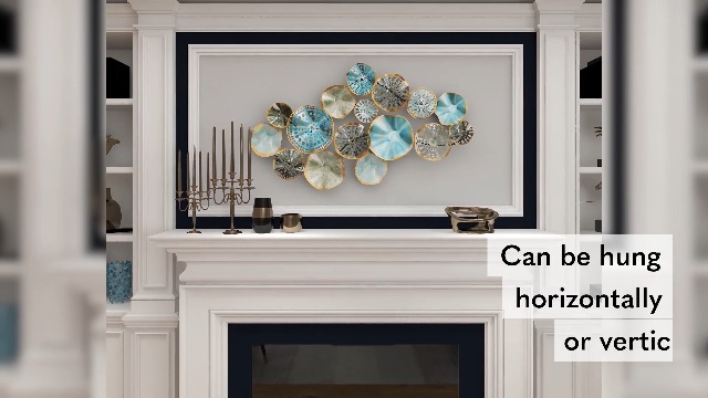 Amazon.com: Deco 79 Metal Plate Home Wall Decor 3D Overlapping