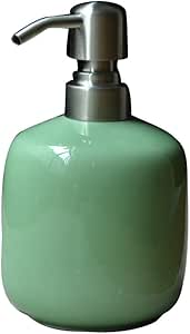 Amazon.com: Soap Dispenser Green Creative Ceramic Hand Bottled Bathroom ...