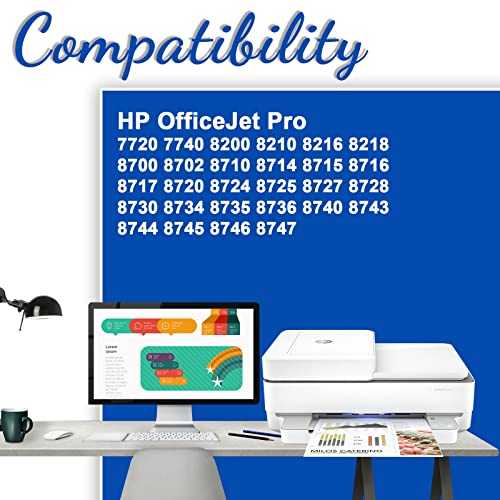 Tinta Y Tóner, Office Product multifuncional hp officejet pro 8710 cartuchos Marca Jagute (2)