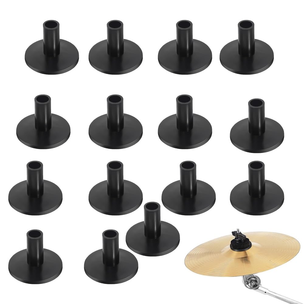 Lot de 20 Manchons de Support de Cymbale, Manchons de Cymbale de Tambour Accessoires de Remplacement de Cymbales pour Instrument