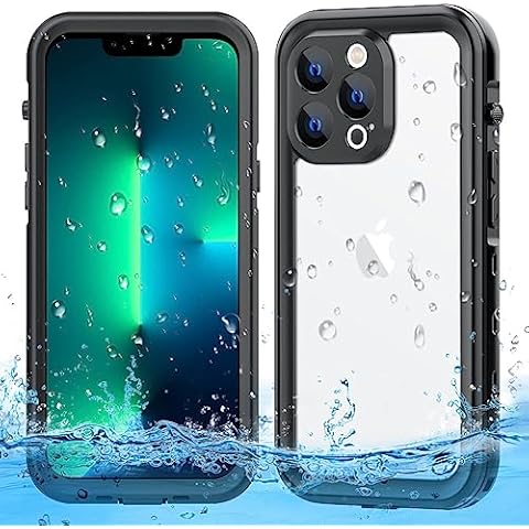 Waterproof Case 13 Pro Max for iPhone, IP68 Full Body Protective for iPhone 13 Pro Max Waterproof Case/Shockproof/Dirtproof, Built-in Screen Protector for iPhone 13 Pro Max 6.7 in, Black Cover