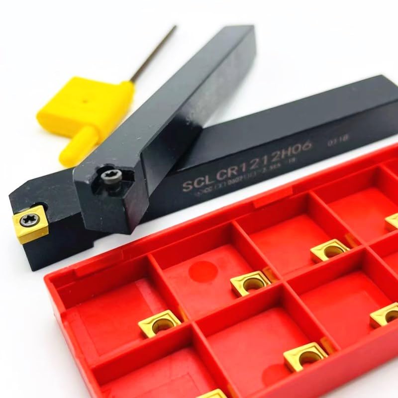 Tool Part for SCLCR1212H06 SCLCR1010H06 Inner Hole Turning Tool Holder Tungsten Steel Turning Tool Holder for CCMT060204 Turning Tools - (Angle: SCLCR1212H06 / Shank Diameter: CCMT060204 VP15TF)