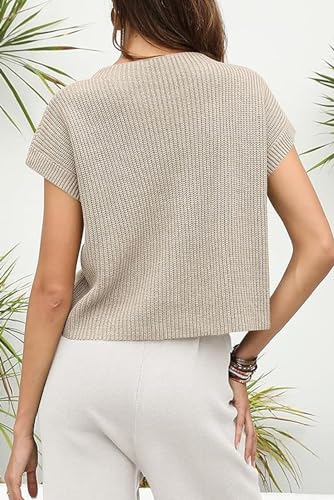 Soft and Breathable Short Sleeve Sweater - Ideal for Daily Wear3