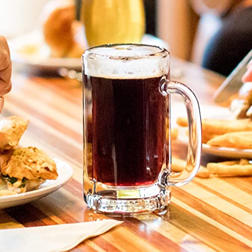 Libbey Heidelberg Glass Beer Mugs, 16-Ounce, Set Of 4 #TOP3