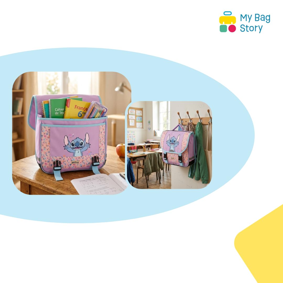 mybagstory - Cartable Stitch Fille Bleu 38 cm