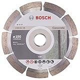 Qualität von Bosch Bosch Professional Diamanttrennscheibe Standard für Concrete, 150 x 22,23 x 2 x 10 mm, 1-er Pack, 2608602198