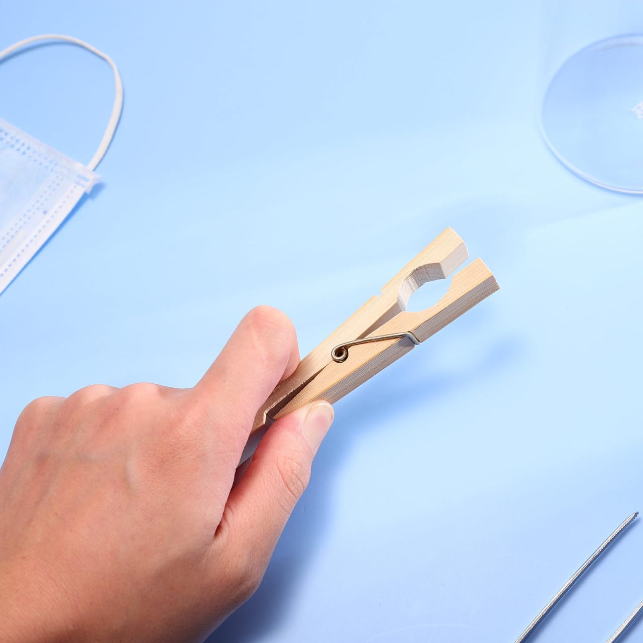 ULTECHNOVO 10piezas Pinza de Madera para Tubos de Ensayo Abrazadera de Laboratorio