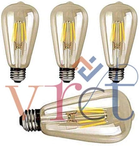 VRCT 4-Watts e27 LED Yellow Bulb, Pack of 4