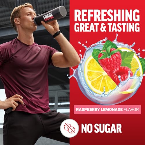 Image of Force Factor Creatine Monohydrate Powder, 5g Micronized Dose to Support Muscle Growth, Strength, Recovery, Cognitive Health & Working Memory, Raspberry Lemonade, 100 Servings